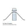 Solstice Corrugated Sheet Fixing Caps - Clear (Pack of 50)