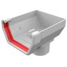 Freeflow 114mm Square Gutter Stopend Outlet