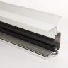 Poly X Aluminium Glazing Bar Wallplate - White (16-35mm)