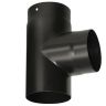 Vitreous Enamel Stove Pipe 90 Degree Tee Piece - 125mm to 150mm