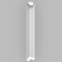Fascia Board - Bull-nosed 90˚ External Corner Trim - 500mm - White Fascia Board - Bull-nosed 90˚ External Corner Trim - 500mm - White