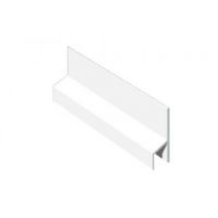 Soffit Board Felt Edge Trim - 40mm - White (5m) Soffit Board Felt Edge Trim - 40mm - White (5m)