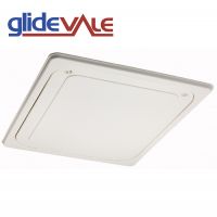 Glidevale Part L Plastic Hinge-Down Loft Access Door with Twin Latch - 717 x 555mm - White