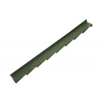 Britmet - Plaintile - Right Hand Side Wall Flashing - Moss Green (1250mm)