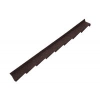 Britmet - Plaintile - Right Hand Side Wall Flashing - Rustic Brown (1250mm)