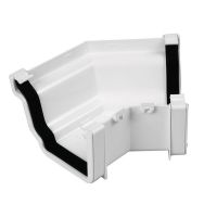 Plastic Guttering Universal Plus - External 135˚ Angle 128mm x 88mm - Black Plastic Guttering Universal Plus - External 135˚ Angle 128mm x 88mm - Black