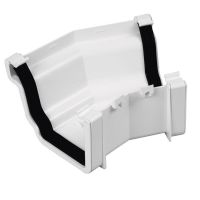 Plastic Guttering Universal Plus - External 150˚ Angle 128mm x 88mm - Black Plastic Guttering Universal Plus - External 150˚ Angle 128mm x 88mm - Black