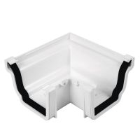 Plastic Guttering Universal Plus - External 90˚ Angle 128mm x 88mm - Black Plastic Guttering Universal Plus - External 90˚ Angle 128mm x 88mm - Black