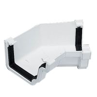Plastic Guttering Universal Plus - Internal 135˚ Angle 128mm x 88mm - Black Plastic Guttering Universal Plus - Internal 135˚ Angle 128mm x 88mm - Black