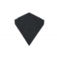 Britmet - Lightweight Metal Roof Shingle - Slimline Ridge End Cap - Titanium Grey Britmet - Lightweight Metal Roof Shingle - Slimline Ridge End Cap - Titanium Grey