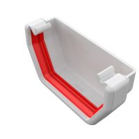 Freeflow 114mm Square Gutter External Stopend