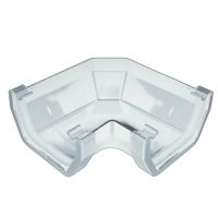 Plastic Guttering Squareline - 90˚ Angle - 114mm x 59mm - White Plastic Guttering Squareline - 90˚ Angle - 114mm x 59mm - White