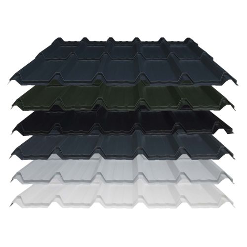 Steel Boxtile Effect Roofing Sheet (32/1000) - Polyester Paint Coated - 0.5mm