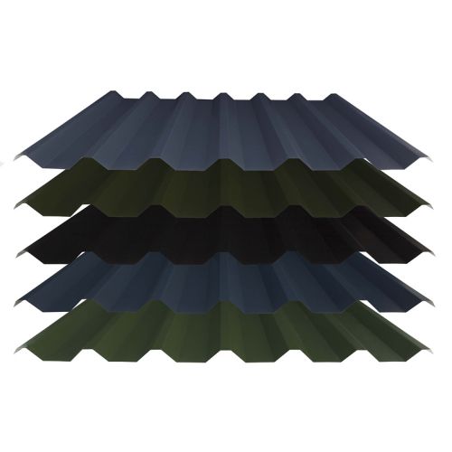 Steel Box Profile Roofing Sheet (34/1000) - PVC Plastisol Coated - 0.5mm / 0.7mm