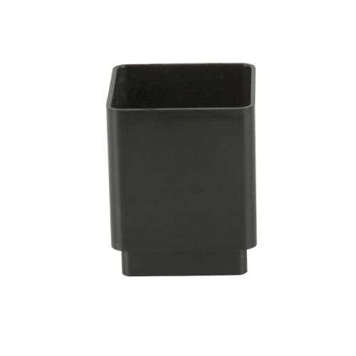 Brett Martin uPVC Squarestyle Guttering Downpipe Connector - 65mm - Black