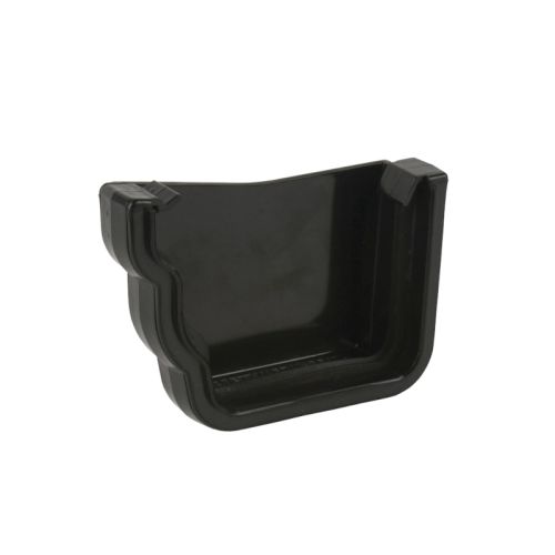 Brett Martin uPVC Prostyle Ogee Guttering External Stopend - Left/Right Hand - 106mm (Black)