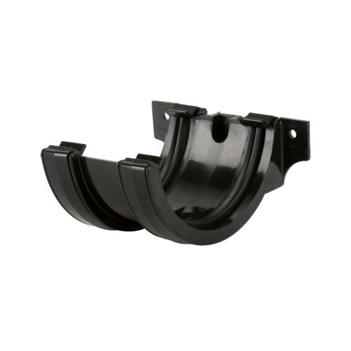 Brett Martin uPVC Roundstyle Guttering Union Bracket - 112mm - Black
