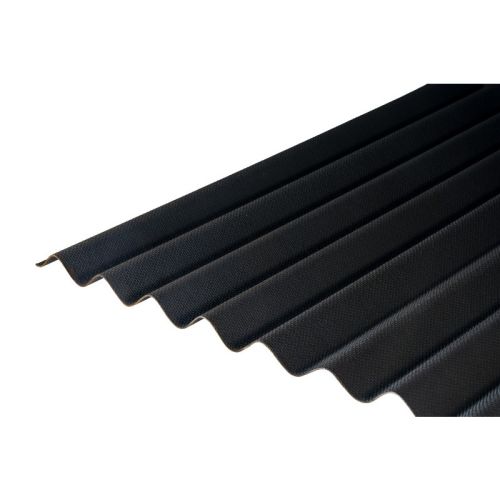 Onduline Classic Corrugated Bitumen Roof Sheet - 2000mm x 950mm x 3mm (Black)