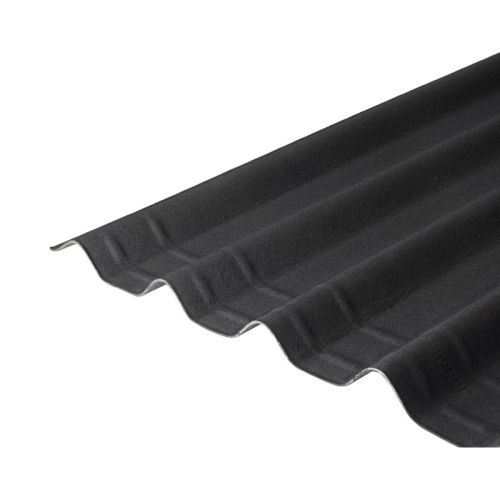 Onduline Easyfix Corrugated Bitumen Roof Sheet - 2000mm x 820mm x 2.6mm (Black)