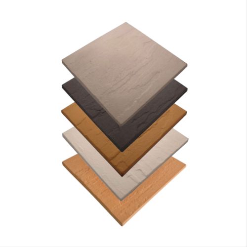Castle Composites - Castile Riven GRC Promenade Tiles - 294mm x 294mm x 14mm