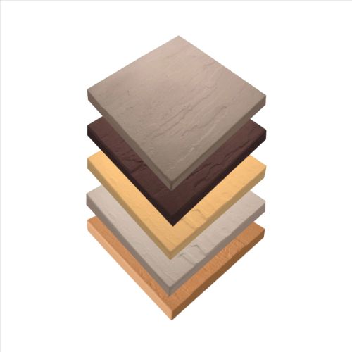 Castle Composites - CastlePave GRC Riven Concrete Promenade Slabs - 294mm x 294mm x 22mm