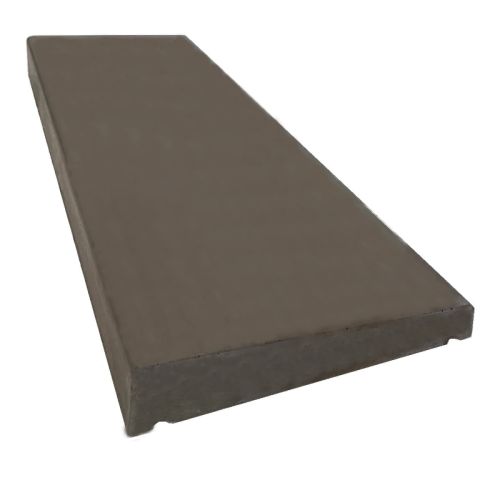 Castle Composites - Single Weathered Concrete Coping Stone - 230mm x 600mm - Dark Grey