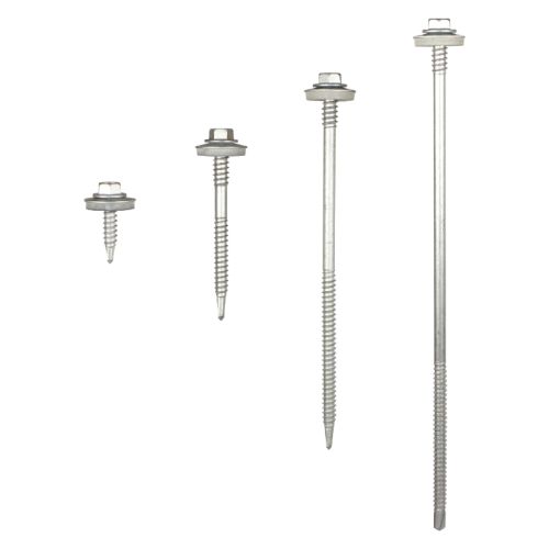 Metal Sheet to Light Steel Section TEK Screws (25mm - 190mm) - 100 Pack