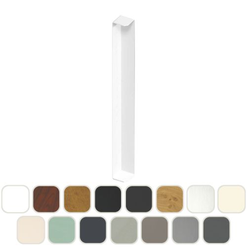 Double-Ended Standard UPVC Fascia & Capping Board 90° External Joint Trim - 450mm