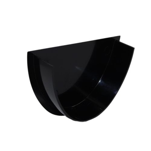 Aquaflow UPVC Universal XL Half Round Guttering Internal Stop End - 114mm x 71.5mm