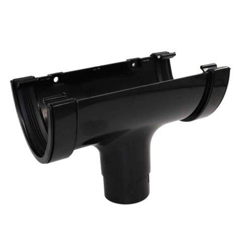 Aquaflow UPVC Universal XL Half Round Guttering Running Outlet - 114mm x 71.5mm