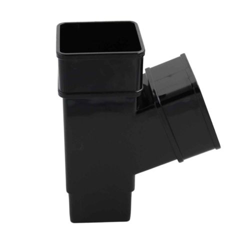 Aquaflow UPVC Squareline Guttering 112° Downpipe Branch - 65mm x 65mm