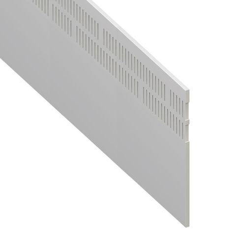 UPVC Double Vented Soffit Board - Flat 25mm Airspace - Smooth White (5000mm x 9mm)