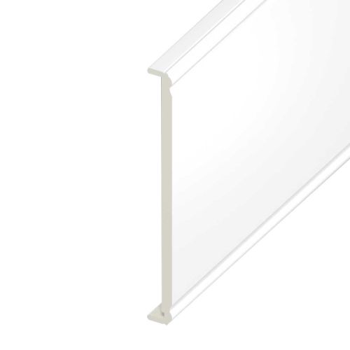Double-Ended Ogee UPVC Fascia Capping Board - Smooth White (1250mm x 404mm x 9mm)