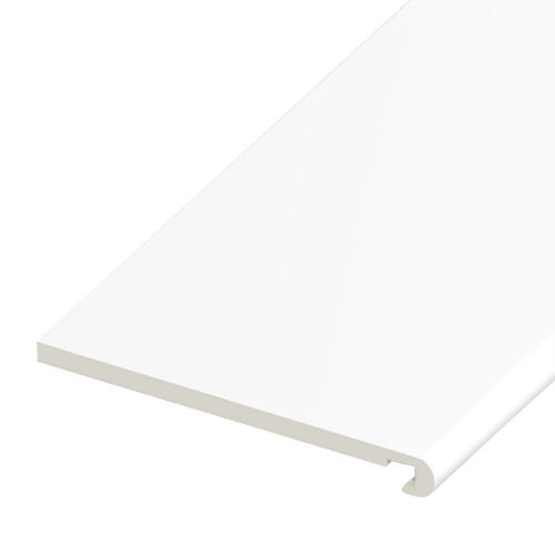 Bull-Nosed UPVC Fascia Board - Smooth White (5000mm x 18mm)