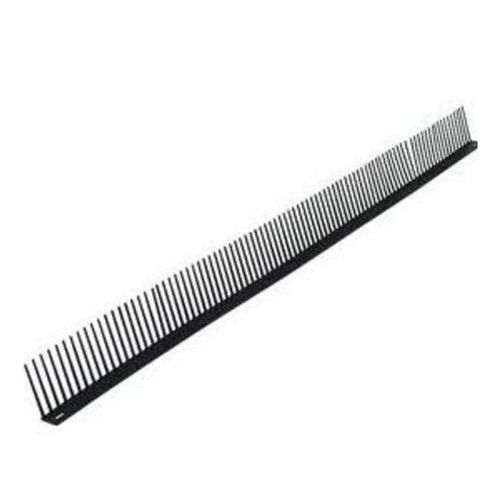 UPVC Eaves Comb Filler - Black (1000mm x 56mm x 52mm)