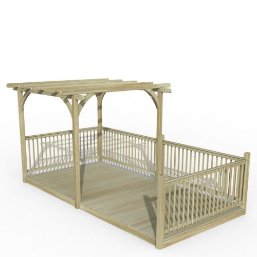 Forest Garden - Ultima Pergola and Patio Decking Kit