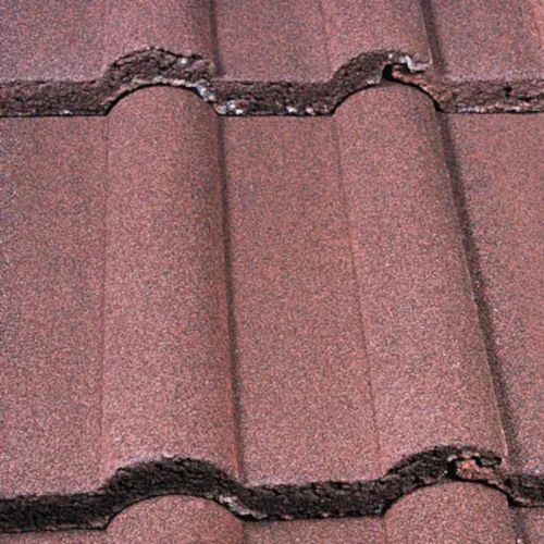 Marley - Double Roman - Concrete Tile Range - Dark Red