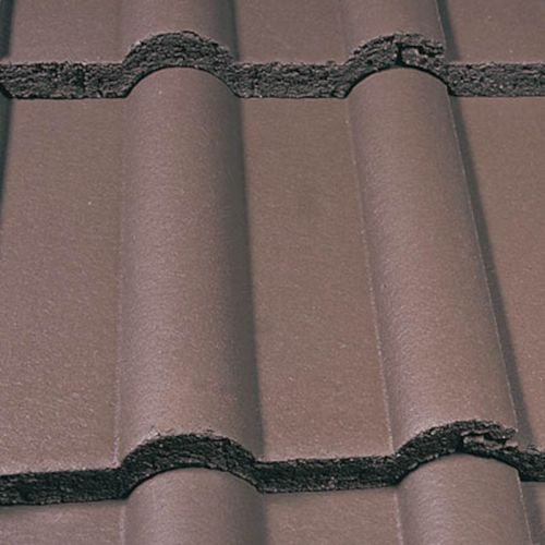 Marley - Double Roman - Concrete Tile Range - Smooth Brown