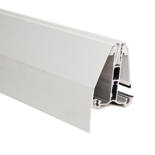 Poly X Economy Self Supporting Glazing Bar Edge Trim - White