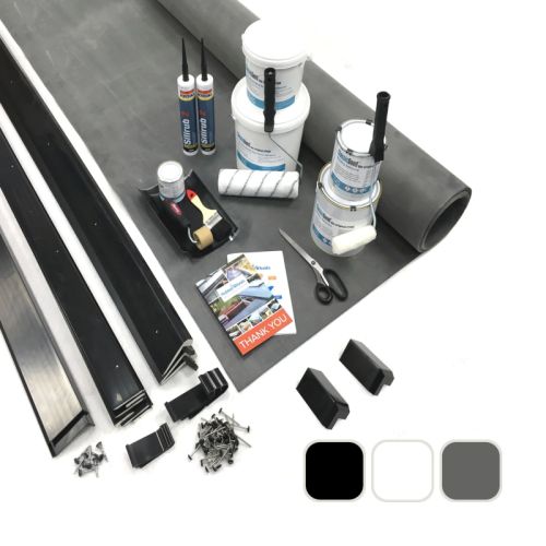 Classic Bond - EPDM Rubber Flat Roof Kit with Trims
