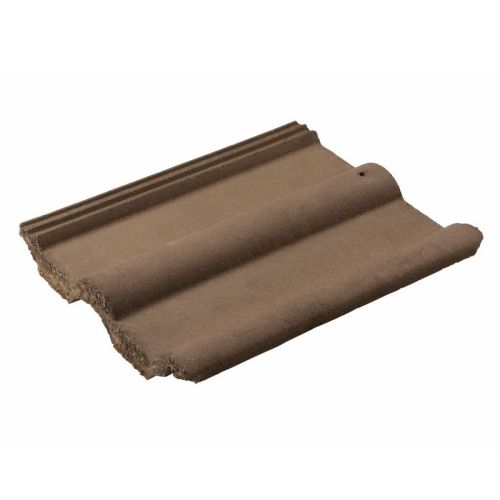 Redland 50 Double Roman Concrete Roof Tile - Smooth Tudor Brown (2201)
