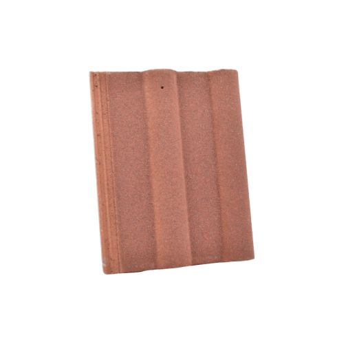 Sandtoft Double Roman Concrete Roof Tile - Sandfaced Mottled Red
