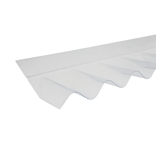 Solstice Corrugated PVC Wall Flashing - 950mm x 150mm x 0.8mm (Clear)