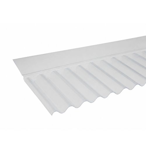 Solstice Mini Corrugated PVC Wall Flashing - Clear - 662mm x 0.8mm