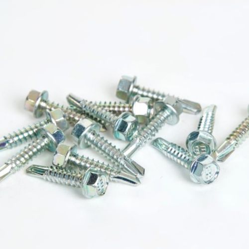 Poly X Glazing Bar Fixings - Self-Drilling Hex Screws (Pack of 30)