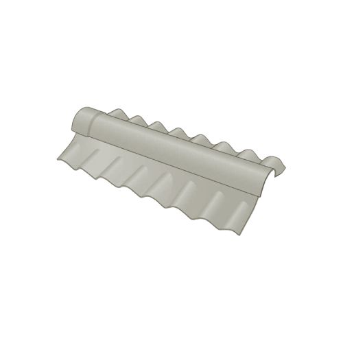 Swisspearl Big Six Fibre Cement Two-Piece Close Fitting Adjustable Ridge