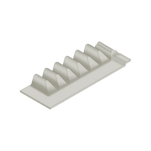 Swisspearl Big Six Fibre Cement Eaves Filler - 1086mm (Natural Grey)