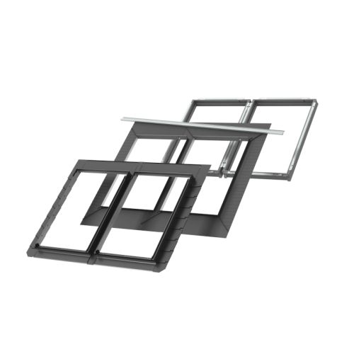 VELUX EKL 2021M Coupled Flashing Set - 100mm Gap - Up to 8mm Slates