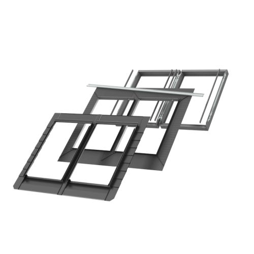 VELUX EKN 2021M Coupled Recessed Flashing Set - 100mm Gap - Up to 8mm Slates