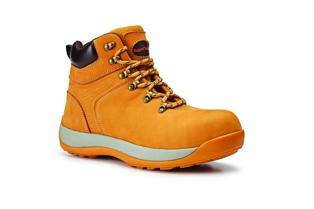 Rugged Terrain Hiker Safety Boots (S1P SRA) Honey Nubuck